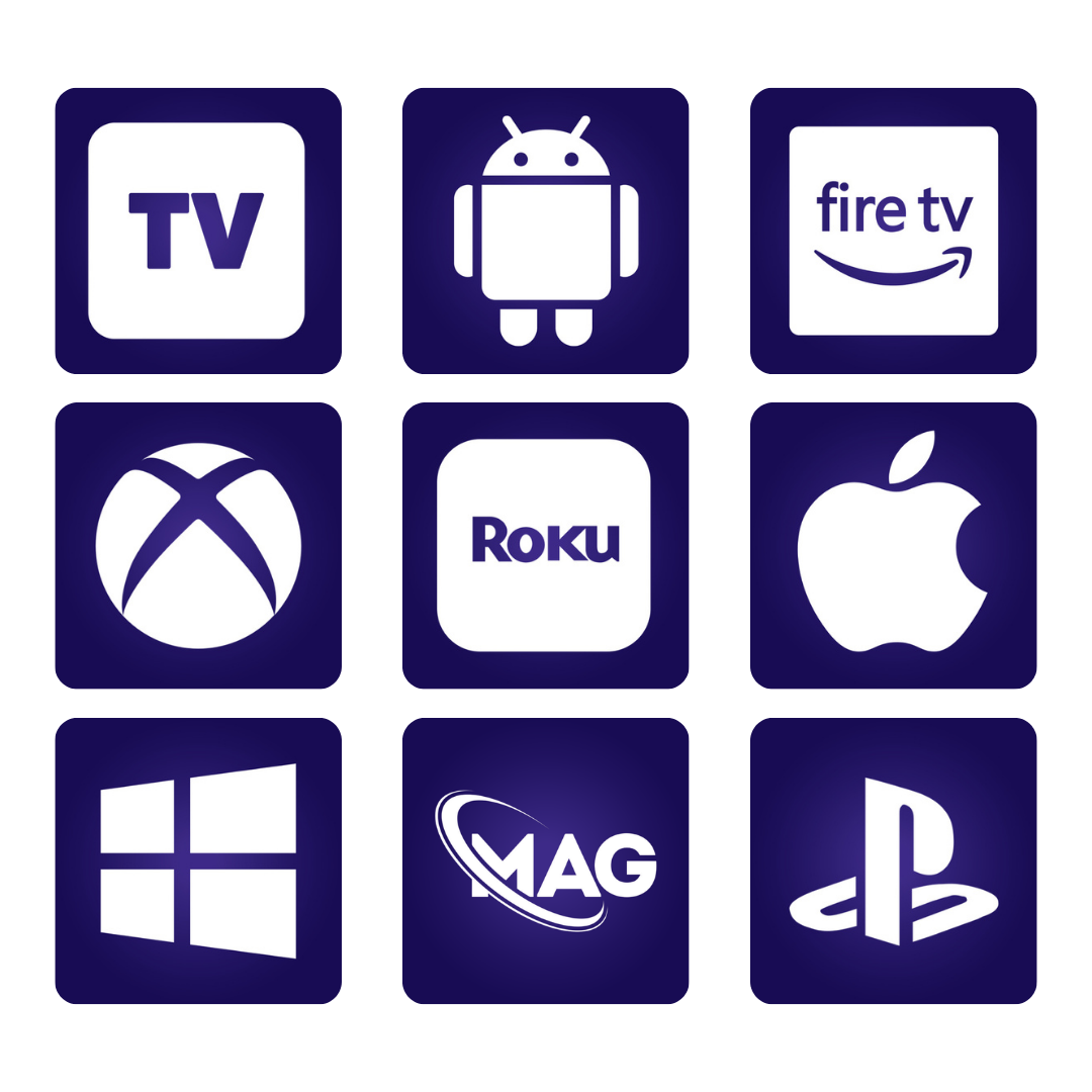 IPTV Smarters Pro Subscription compatible with Smart TV, Android, iOS, Firestick, Roku, and more
